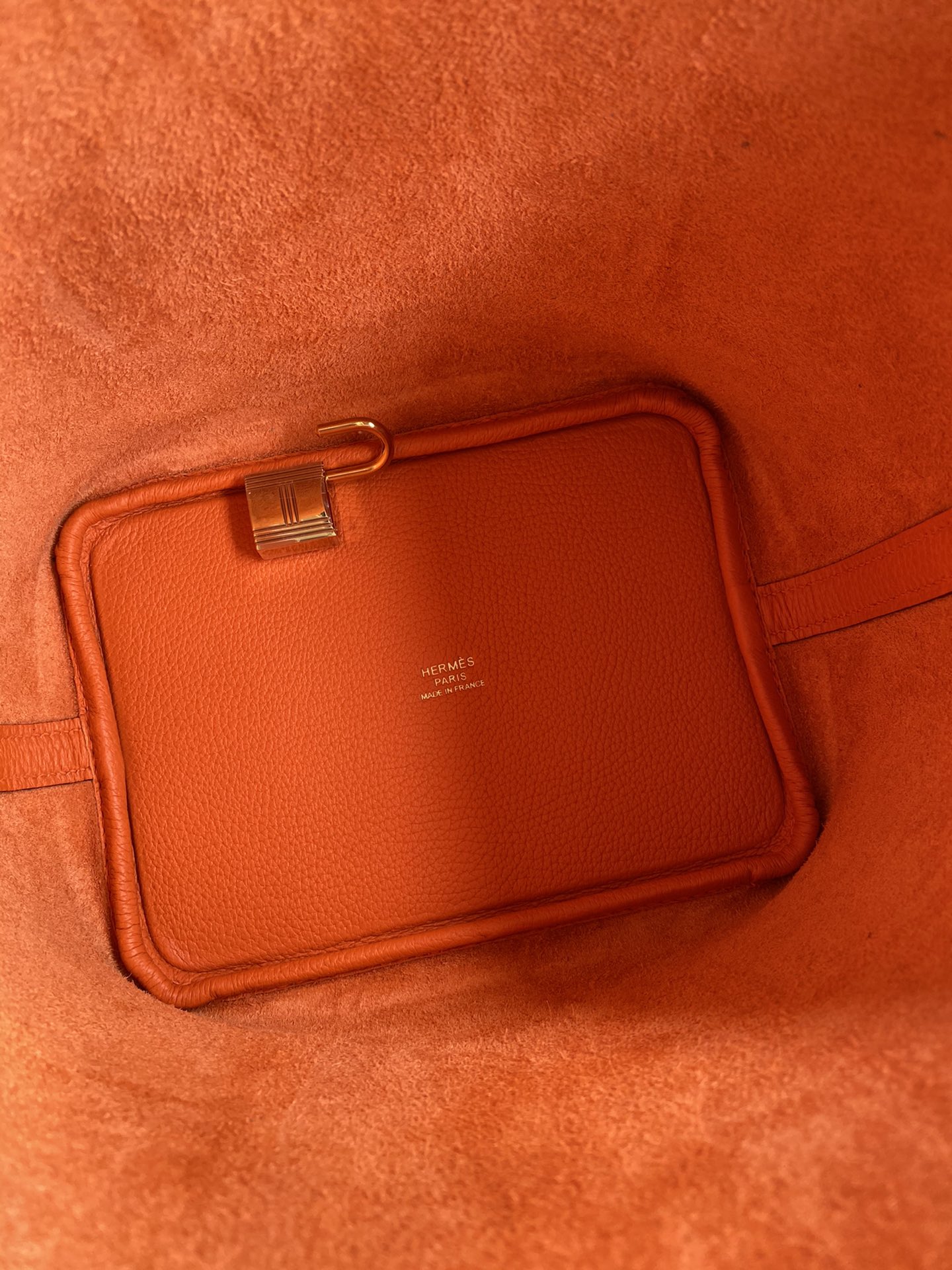 Hermes Picotin Lock 18 Bag In Orange Clemence Leather